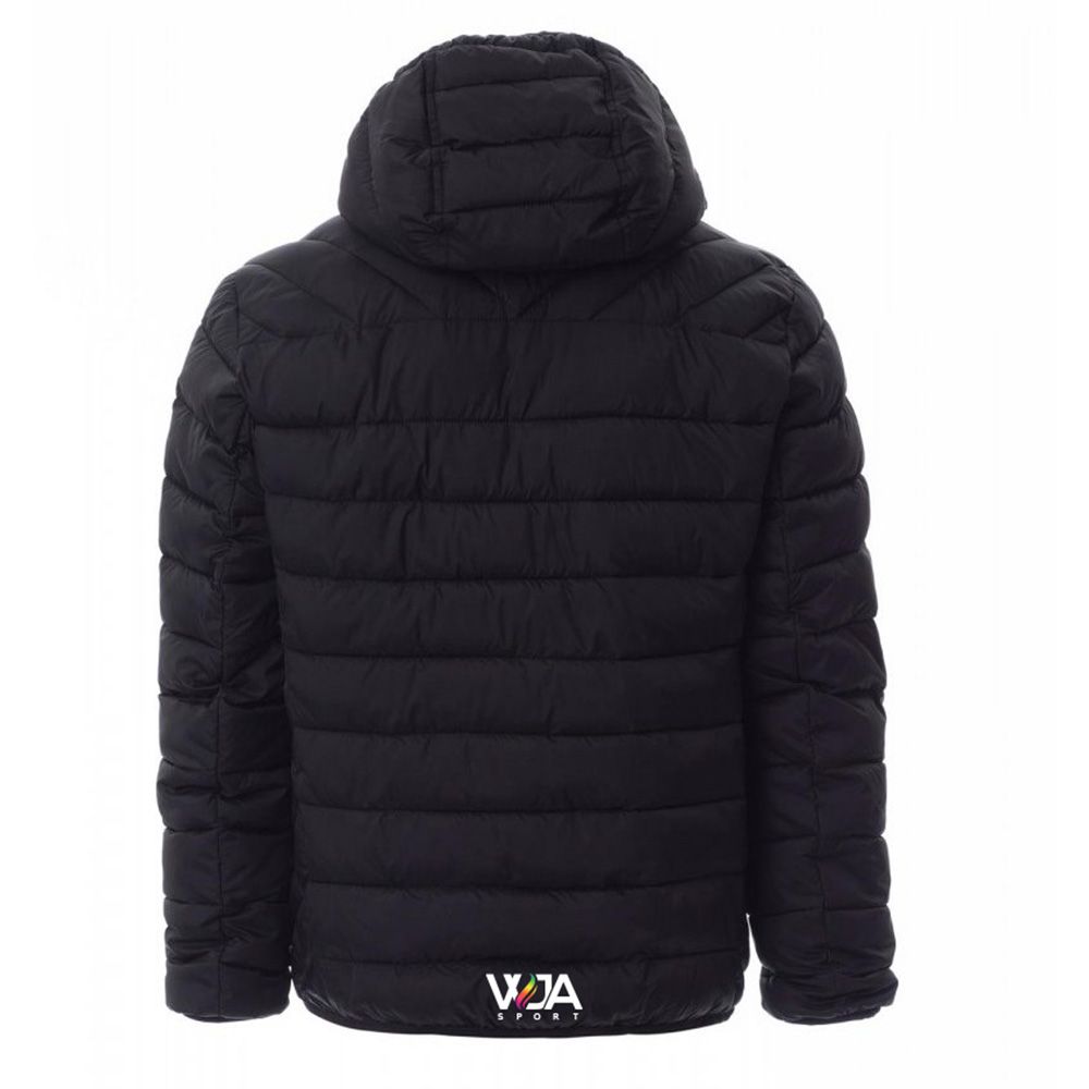 WJA - Doudoune patch cuir gravure