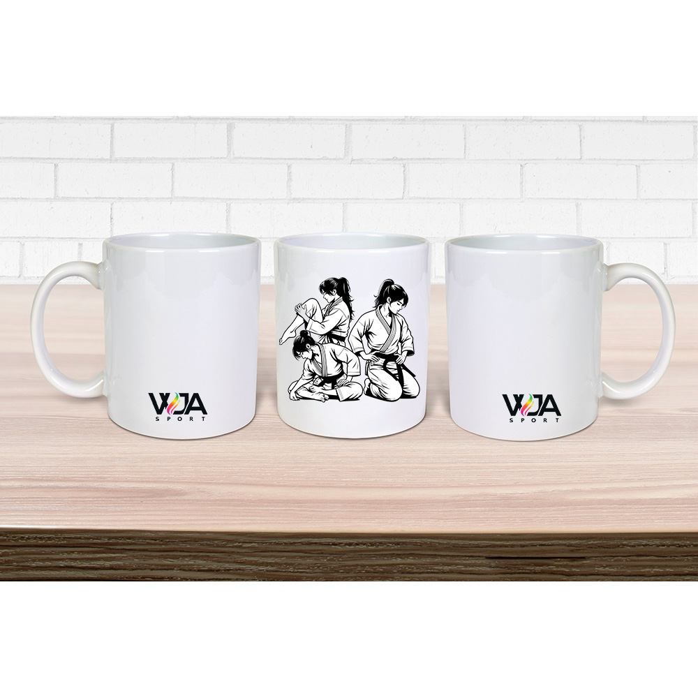 WJA - Mug céramique Judo o-soto-gari