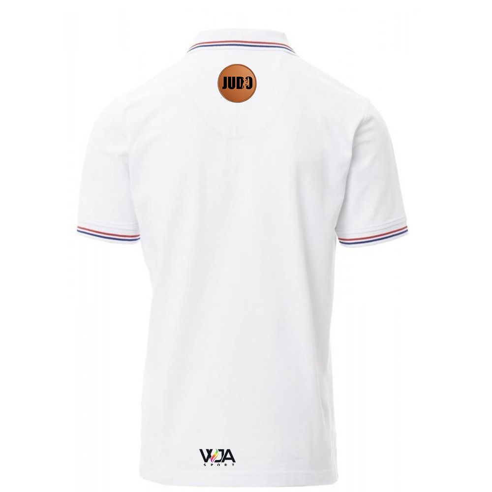 Polo patch cuir France 210 gr/m²