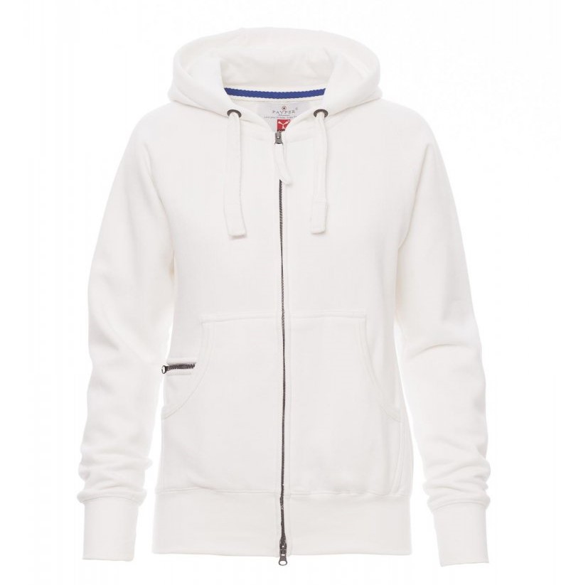 WJA - Veste Zippée Capuche Blanc Femme Judo