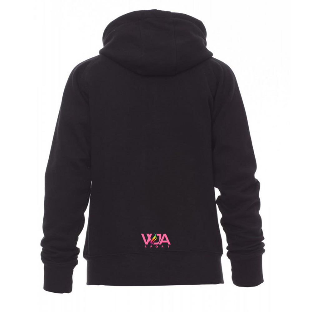 WJA - Veste Zippée Capuche Noir Femme Judo